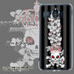 Softbank シンプルスマホ3 509SH 高画質仕上げ 背面印刷 ハードケース【AG802 苺骸骨王冠蔦（黒）】