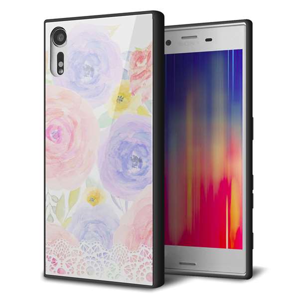 softbank エクスペリア XZs 602SO 強化ガラス＆TPUスマホケース ガラプリ【SC947 ドゥ・パフューム５】