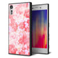 softbank エクスペリア XZs 602SO 強化ガラス＆TPUスマホケース ガラプリ【VA817 はんなり色の華】