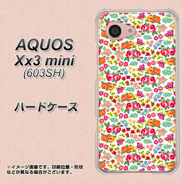SoftBank アクオス Xx3 mini 603SH 高画質仕上げ 背面印刷 ハードケース【777 マイクロリバティプリントWH】