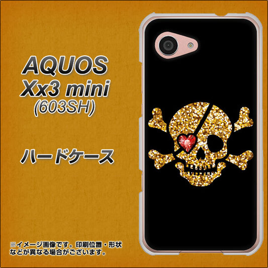 SoftBank アクオス Xx3 mini 603SH 高画質仕上げ 背面印刷 ハードケース【1082 海賊ドクロ】