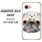 SoftBank アクオス Xx3 mini 603SH 高画質仕上げ 背面印刷 ハードケース【YD855 パグ01】