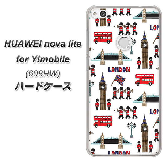 HUAWEI nova lite for Y!mobile 608HW 高画質仕上げ 背面印刷 ハードケース【EK811 ロンドンの街】