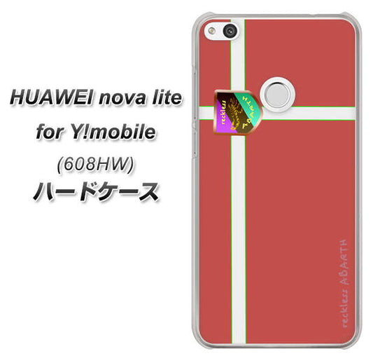 HUAWEI nova lite for Y!mobile 608HW 高画質仕上げ 背面印刷 ハードケース【YC934 アバルト05】