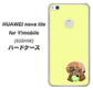 HUAWEI nova lite for Y!mobile 608HW 高画質仕上げ 背面印刷 ハードケース【YJ056 トイプードル＆ボール（イエロー）】