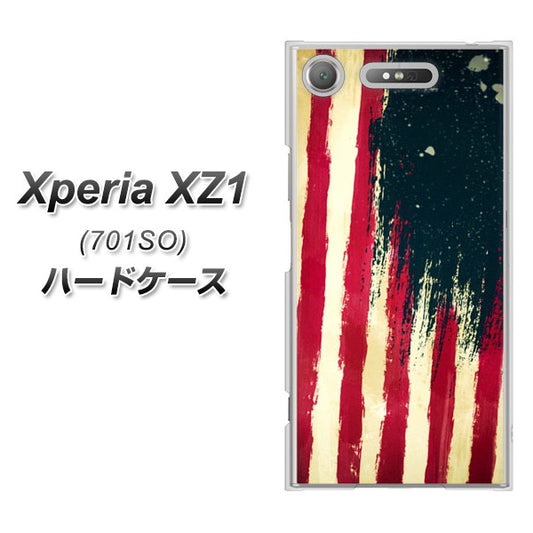 SoftBank エクスペリア XZ1 701SO 高画質仕上げ 背面印刷 ハードケース【MI805  ヴィンテージアメリカ】