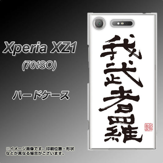 SoftBank エクスペリア XZ1 701SO 高画質仕上げ 背面印刷 ハードケース【OE843 我武者羅（がむしゃら）】