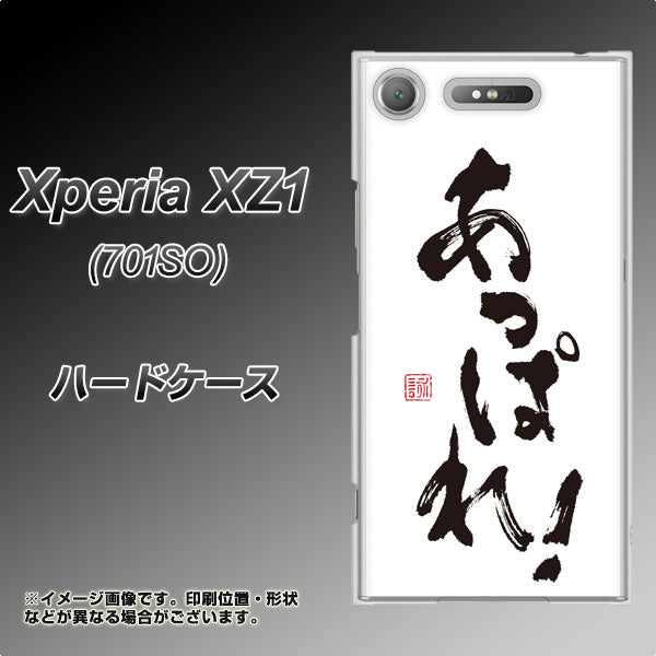 SoftBank エクスペリア XZ1 701SO 高画質仕上げ 背面印刷 ハードケース【OE846 あっぱれ！】