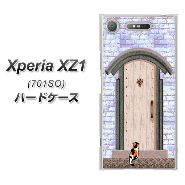 SoftBank エクスペリア XZ1 701SO 高画質仕上げ 背面印刷 ハードケース【YA952 石ドア02 素材クリア】