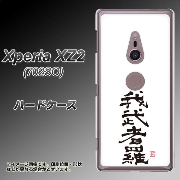 SoftBank エクスペリア XZ2 702SO 高画質仕上げ 背面印刷 ハードケース【OE843 我武者羅（がむしゃら）】