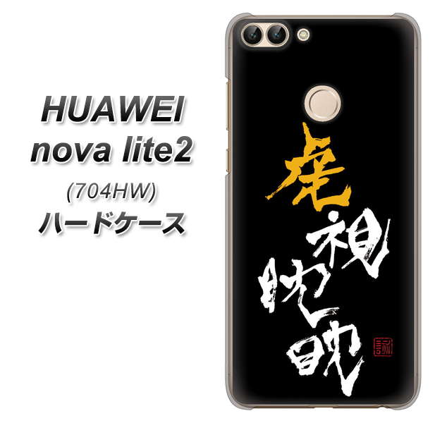 SoftBank HUAWEI nova lite 2 704HW 高画質仕上げ 背面印刷 ハードケース【OE803 虎視眈々】