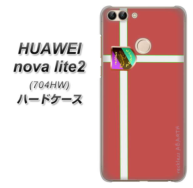 SoftBank HUAWEI nova lite 2 704HW 高画質仕上げ 背面印刷 ハードケース【YC934 アバルト05】