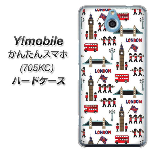 Y!mobile かんたんスマホ 705KC 高画質仕上げ 背面印刷 ハードケース【EK811 ロンドンの街】