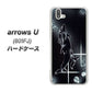 softbank arrows U 801FJ 高画質仕上げ 背面印刷 ハードケース【158 ブラックドルフィン】