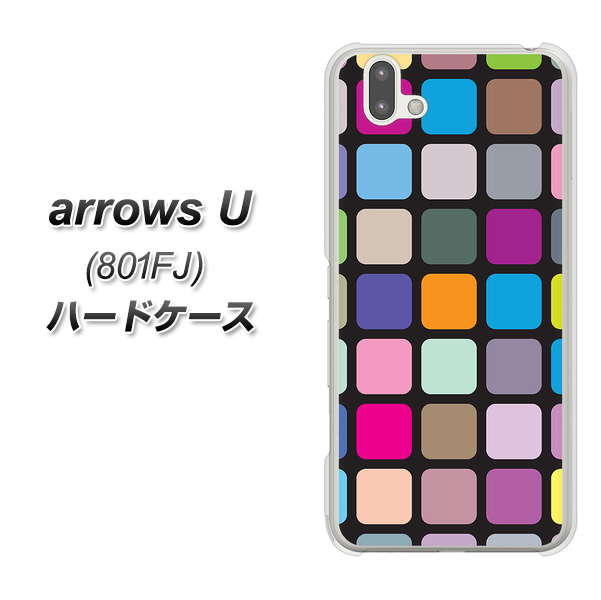 softbank arrows U 801FJ 高画質仕上げ 背面印刷 ハードケース【509 カラースクエア】