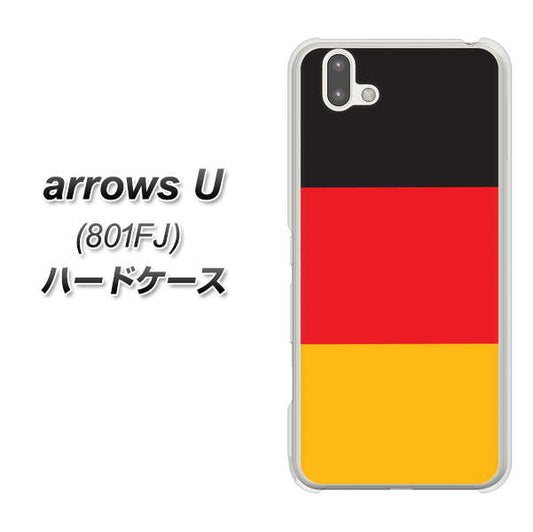 softbank arrows U 801FJ 高画質仕上げ 背面印刷 ハードケース【675 ドイツ】