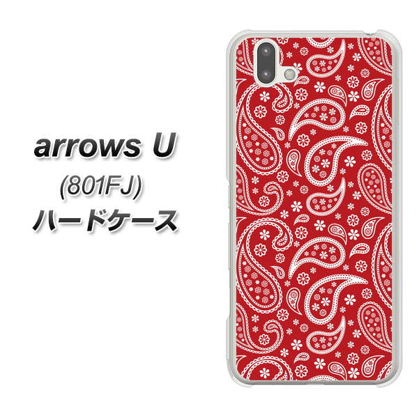 softbank arrows U 801FJ 高画質仕上げ 背面印刷 ハードケース【765 ペイズリーエンジ】