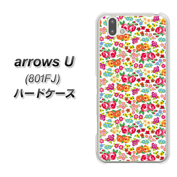 softbank arrows U 801FJ 高画質仕上げ 背面印刷 ハードケース【777 マイクロリバティプリントWH】