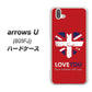 softbank arrows U 801FJ 高画質仕上げ 背面印刷 ハードケース【SC804 ユニオンジャック ハートビンテージレッド】