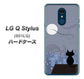 Y!mobile LG Q Stylus 801LG 高画質仕上げ 背面印刷 ハードケース【012 屋根の上のねこ】
