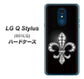 Y!mobile LG Q Stylus 801LG 高画質仕上げ 背面印刷 ハードケース【042 ラインストーン風の印刷ゴージャスユリ】