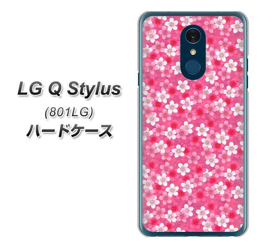 Y!mobile LG Q Stylus 801LG 高画質仕上げ 背面印刷 ハードケース【065 さくら】