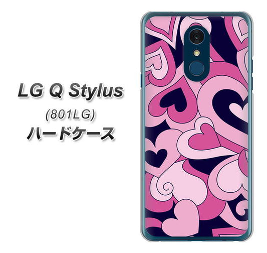 Y!mobile LG Q Stylus 801LG 高画質仕上げ 背面印刷 ハードケース【223 ハートの調べ】