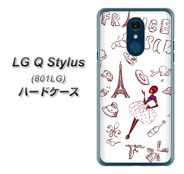 Y!mobile LG Q Stylus 801LG 高画質仕上げ 背面印刷 ハードケース【296 フランス】