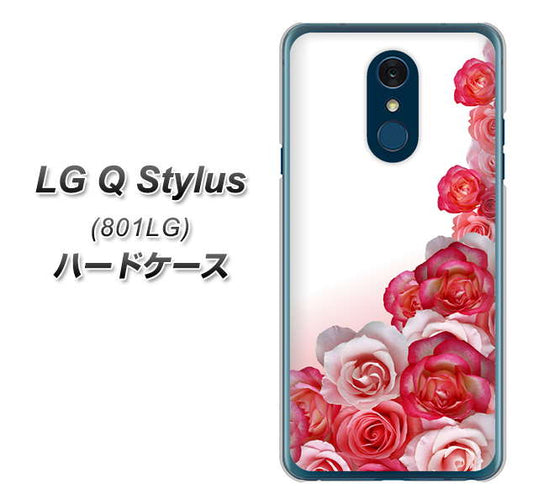 Y!mobile LG Q Stylus 801LG 高画質仕上げ 背面印刷 ハードケース【299 薔薇の壁】