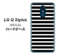 Y!mobile LG Q Stylus 801LG 高画質仕上げ 背面印刷 ハードケース【330 サイドボーダーブラック】