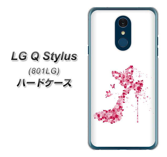 Y!mobile LG Q Stylus 801LG 高画質仕上げ 背面印刷 ハードケース【387 薔薇のハイヒール】