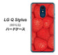 Y!mobile LG Q Stylus 801LG 高画質仕上げ 背面印刷 ハードケース【444 ストロベリーウォール】