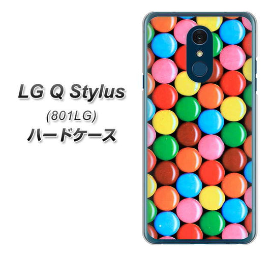 Y!mobile LG Q Stylus 801LG 高画質仕上げ 背面印刷 ハードケース【448 マーブルチョコ】