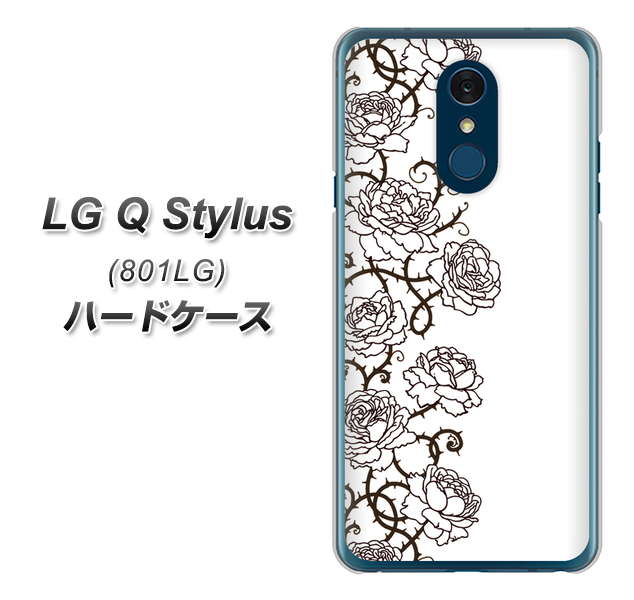 Y!mobile LG Q Stylus 801LG 高画質仕上げ 背面印刷 ハードケース【467 イバラ】