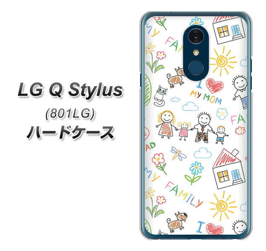 Y!mobile LG Q Stylus 801LG 高画質仕上げ 背面印刷 ハードケース【709 ファミリー】