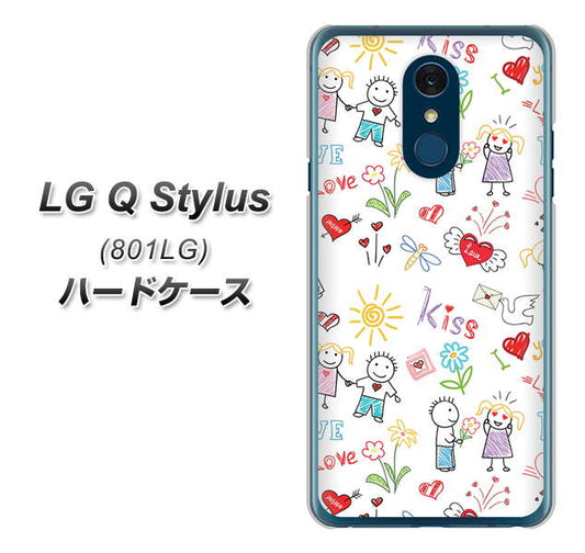 Y!mobile LG Q Stylus 801LG 高画質仕上げ 背面印刷 ハードケース【710 カップル】