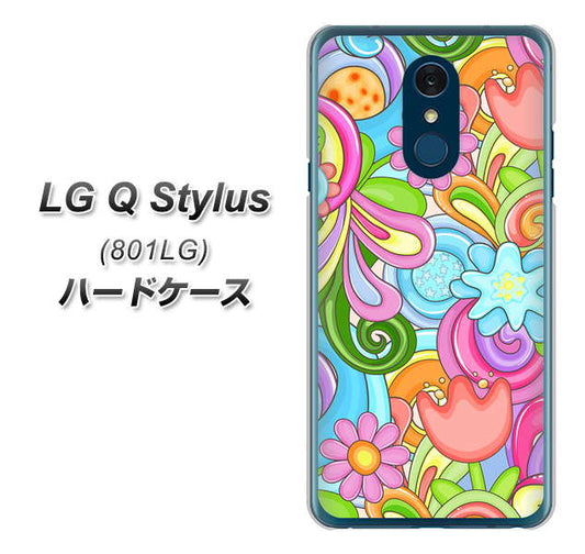 Y!mobile LG Q Stylus 801LG 高画質仕上げ 背面印刷 ハードケース【713 ミラクルフラワー】