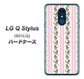 Y!mobile LG Q Stylus 801LG 高画質仕上げ 背面印刷 ハードケース【745 イングリッシュガーデン（ピンク）】