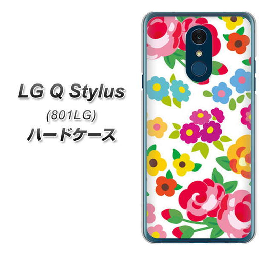 Y!mobile LG Q Stylus 801LG 高画質仕上げ 背面印刷 ハードケース【776 5月のフラワーガーデン】