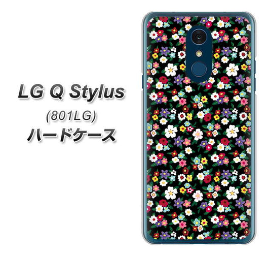 Y!mobile LG Q Stylus 801LG 高画質仕上げ 背面印刷 ハードケース【778 マイクロリバティプリントBK】