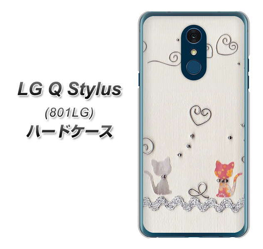 Y!mobile LG Q Stylus 801LG 高画質仕上げ 背面印刷 ハードケース【1103 クラフト写真ネコ】