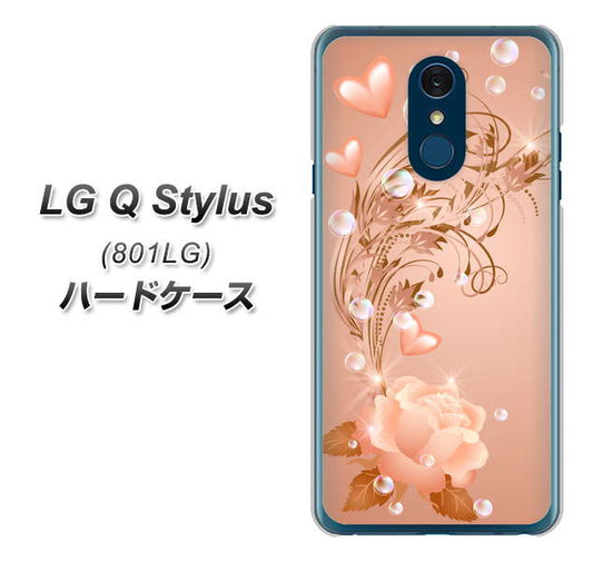Y!mobile LG Q Stylus 801LG 高画質仕上げ 背面印刷 ハードケース【1178 ラブリーローズ】