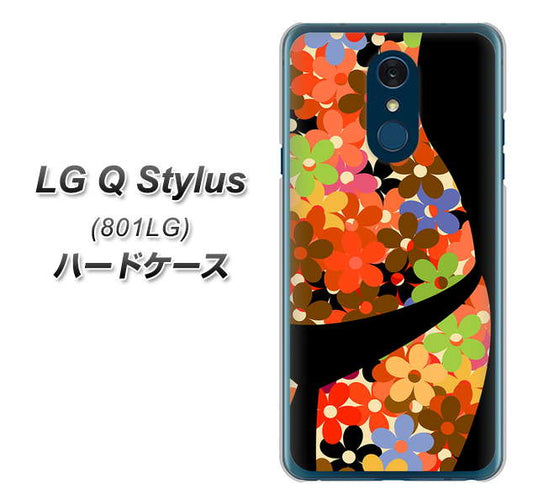 Y!mobile LG Q Stylus 801LG 高画質仕上げ 背面印刷 ハードケース【1258 フラワーボディ】