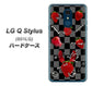 Y!mobile LG Q Stylus 801LG 高画質仕上げ 背面印刷 ハードケース【AG833 苺パンク（黒）】