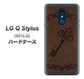 Y!mobile LG Q Stylus 801LG 高画質仕上げ 背面印刷 ハードケース【EK824  レザー風アンティークキー】
