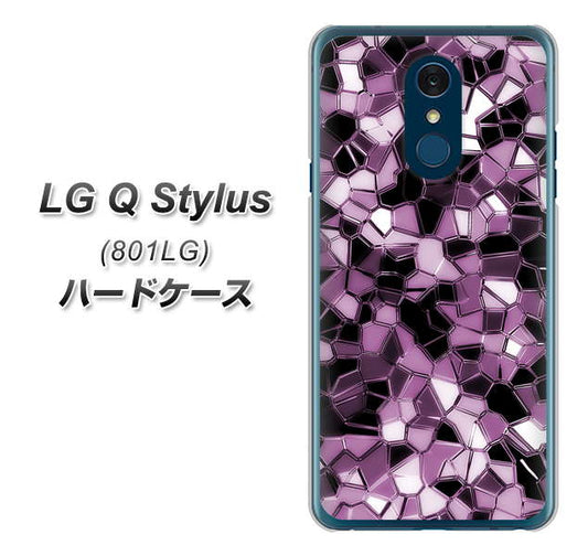 Y!mobile LG Q Stylus 801LG 高画質仕上げ 背面印刷 ハードケース【EK837 テクニカルミラーパープル】