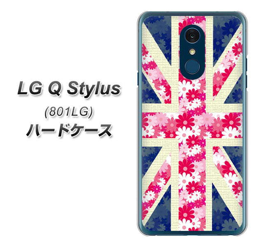 Y!mobile LG Q Stylus 801LG 高画質仕上げ 背面印刷 ハードケース【EK894 ユニオンジャックフラワー】