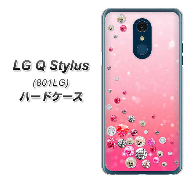 Y!mobile LG Q Stylus 801LG 高画質仕上げ 背面印刷 ハードケース【SC822 スワロデコ風プリント】