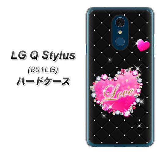 Y!mobile LG Q Stylus 801LG 高画質仕上げ 背面印刷 ハードケース【SC823 スワロデコ風プリント】