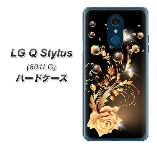 Y!mobile LG Q Stylus 801LG 高画質仕上げ 背面印刷 ハードケース【VA823 気高きバラ】